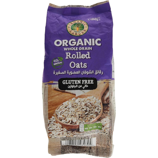 Organic Larder Whole Grain Rolled Oats Pack Of 9x500g
