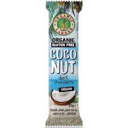 Organic Larder Coconut Dark Chocolate 53g, Pack Of 24 Organic Larder Coconut Dark Chocolate 53g, Pack Of 24