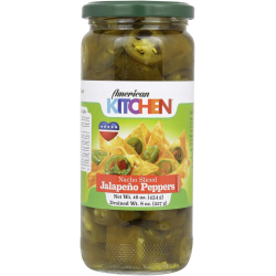 American Kitchen Sliced Jalapeno Peppers 12x16 Oz, Pack Of 3