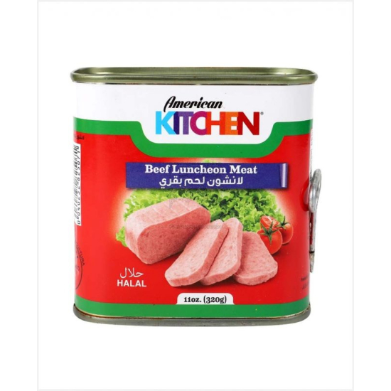 American Kitchen Beef Luncheon Meat 320g, Pack Of 24