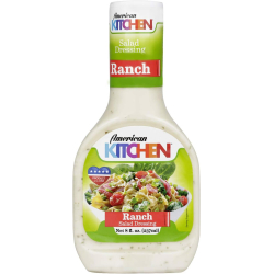 American Kitchen Ranch Salad Dressing 12x8 Oz, Pack of 4