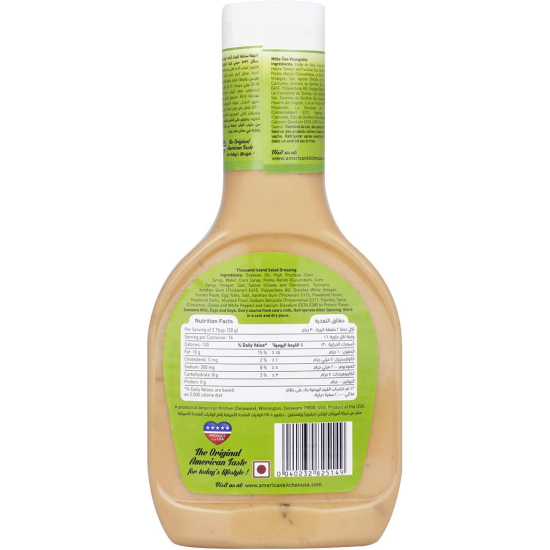 American Kitchen Thousand Island Salad Dressing 473 ml, Pack Of 6