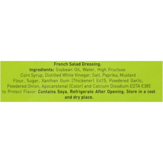 American Kitchen French Salad Dressing 473 ml, Pack Of 6