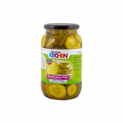 American Kitchen Bread & Butter Style Sliced Gherkins12x14 Oz, Pack Of 4