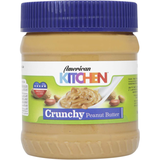 American Kitchen Crunchy Peanut Butter 12 Oz, Pack Of 6