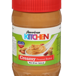 American Kitchen Creamy Peanut Butter 12x16 Oz, Pack Of 2 American Kitchen Creamy Peanut Butter 12x16 Oz, Pack Of 2