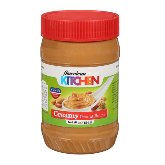American Kitchen Creamy Peanut Butter 16 Oz, Pack Of 12