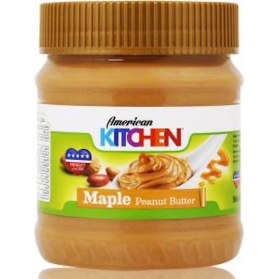 American Kitchen Peanut Butter Maple 340g, Pack Of 12