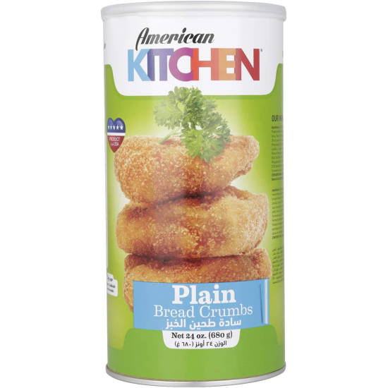 American Kitchen Plain Bread Crumbs 24 Oz, Pack Of 12