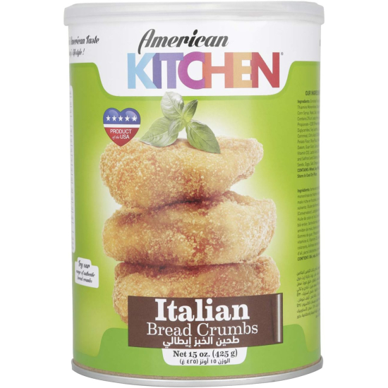 American Kitchen Italian Bread Crumbs 15 Oz, Pack Of 12