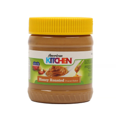 American Kitchen Peanut Butter With Honey 12x340g, Pack Of 4
