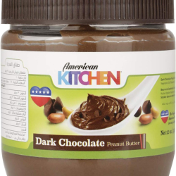 American Kitchen Dark Chocolate Peanut Butter 12x340g, Pack Of 3 American Kitchen Dark Chocolate Peanut Butter 12x340g, Pack Of 3