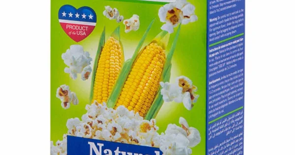 American Kitchen Natural Microwave Popcorn 12X3X3 OZ
