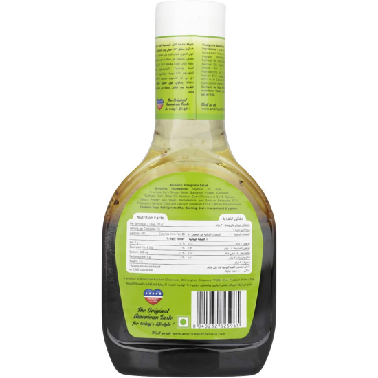 American Kitchen Balsamic Vinaigrette Salad Dressing 473 ml, Pack Of 6