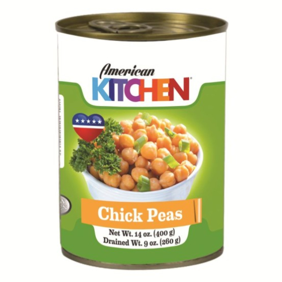 American Kitchen Chick Peas 400g, Pack Of 24