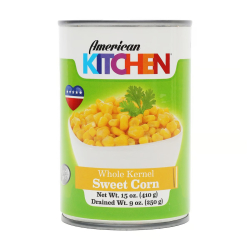 American Kitchen Sweet Corn Whole Kernel 24x15 Oz, Pack Of 4 American Kitchen Sweet Corn Whole Kernel 24x15 Oz, Pack Of 4