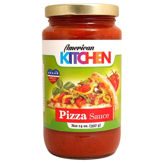American Kitchen Pizza Sauce Glass Bottle 397g, Pack Of 12