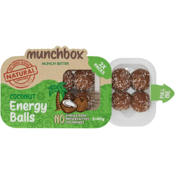 Munchbox, Energy Balls Coconut 80g, Pack Of 10  Munchbox, Energy Balls Coconut 80g, Pack Of 10