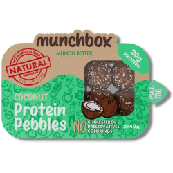 Munchbox Protein Pebbles Coconut 80g, Pack Of 10 Munchbox Protein Pebbles Coconut 80g, Pack Of 10
