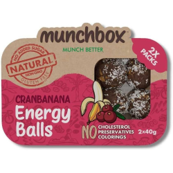 Munchbox Energy Balls Cranbanana 80g, Pack Of 10 Munchbox Energy Balls Cranbanana 80g, Pack Of 10
