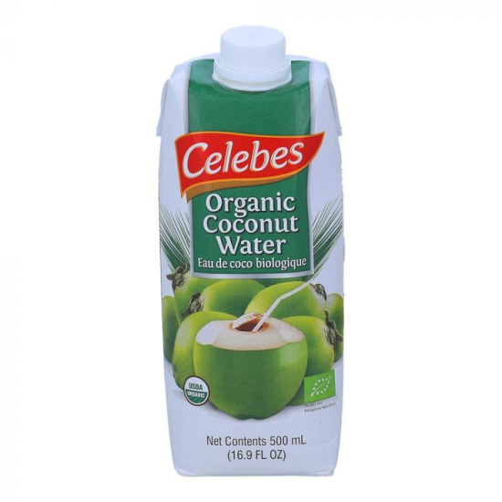 Celebes Organic Coconut Water 500 ml, Pack Of 12