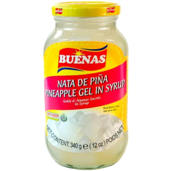 Buenas Nata De Pina Pineapple Gel in Syrup 12 Oz, Pack Of 24 Buenas Nata De Pina Pineapple Gel in Syrup 12 Oz, Pack Of 24