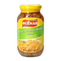 Buenas White Beans in Syrup 12 Oz, Pack Of 24 Buenas White Beans in Syrup 12 Oz, Pack Of 24
