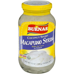 Buenas Coconut Sport Macapuno String 340g, Pack Of 24 Buenas Coconut Sport Macapuno String 340g, Pack Of 24