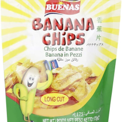 Buenas Banana Long Cut Chip 200g, Pack Of 20