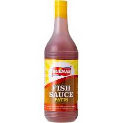 Buenas Patis Fish Sauce 1Ltr, Pack Of 12  Buenas Patis Fish Sauce 1Ltr, Pack Of 12