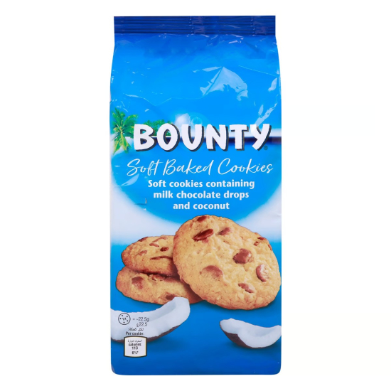 Bounty Soft Baked Cookies 180g, Pack Of 8