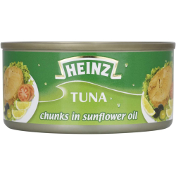 Heinz Tuna Chunks in Sunflower Oil 185g, Pack Of 48
