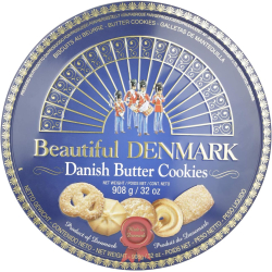 Beautiful Denmark Danish Butter Cookies 908g, Pack Of 6 Beautiful Denmark Danish Butter Cookies 908g, Pack Of 6