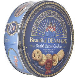 Beautiful Denmark Danish Butter Cookies 454g, Pack Of 12 Beautiful Denmark Danish Butter Cookies 454g, Pack Of 12