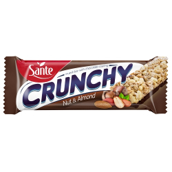 Sante Crunchy With Nuts, Almonds And Chocolate Bar 25x40g Sante Crunchy With Nuts, Almonds And Chocolate Bar 25x40g