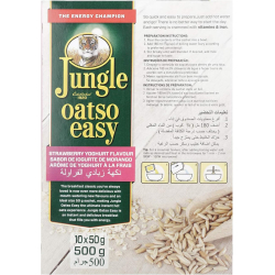 Jungle Oatso Easy Strawberry & Yoghurt Flavour 500g, Pack Of 6 Jungle Oatso Easy Strawberry & Yoghurt Flavour 500g, Pack Of 6