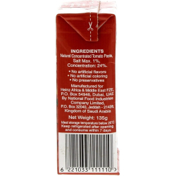 Heinz Tomato Paste Tetra Pack 135g, Pack Of 48 Heinz Tomato Paste Tetra Pack 135g, Pack Of 48