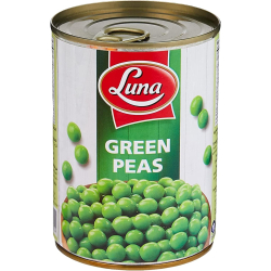 Luna Canned Green Peas 380g, Pack Of 24 Luna Canned Green Peas 380g, Pack Of 24