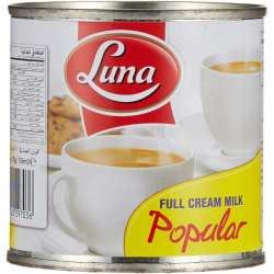 Luna Full Cream Evaporated Milk Popular 170g, Pack Of 48 Luna Full Cream Evaporated Milk Popular 170g, Pack Of 48