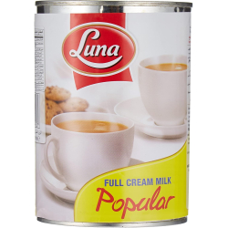 Luna Full Cream Evaporated Milk Popular 400g, Pack Of 48 Luna Full Cream Evaporated Milk Popular 400g, Pack Of 48
