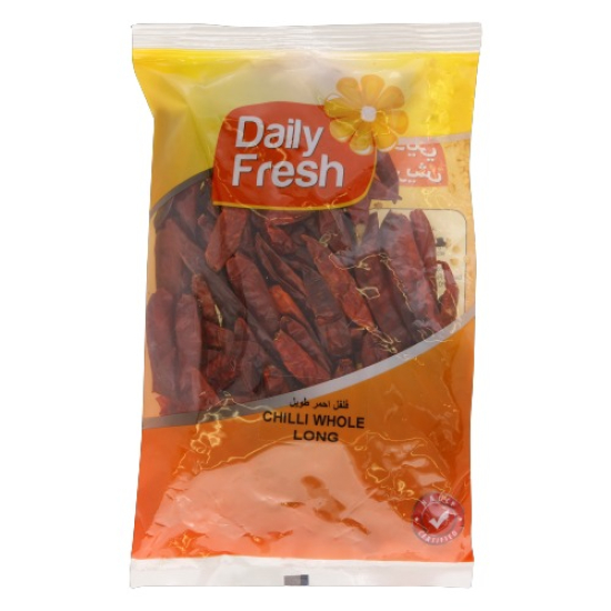 Daily fresh Chilli Whole Long 100g, Pack Of 24