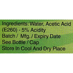 Kitchen King Vinegar White 1Gallon, Pack Of 4 Kitchen King Vinegar White 1Gallon, Pack Of 4
