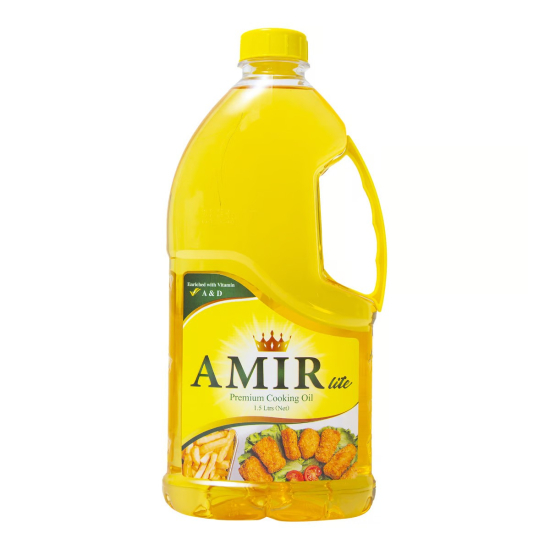 Amir Premium Cooking Oil 1.5Ltr, Pack Of 6