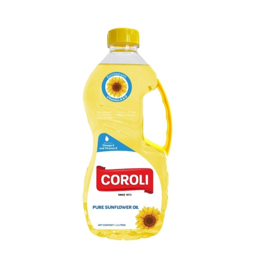 Coroli Sunflower Oil 1.5Litre, Pack Of 6