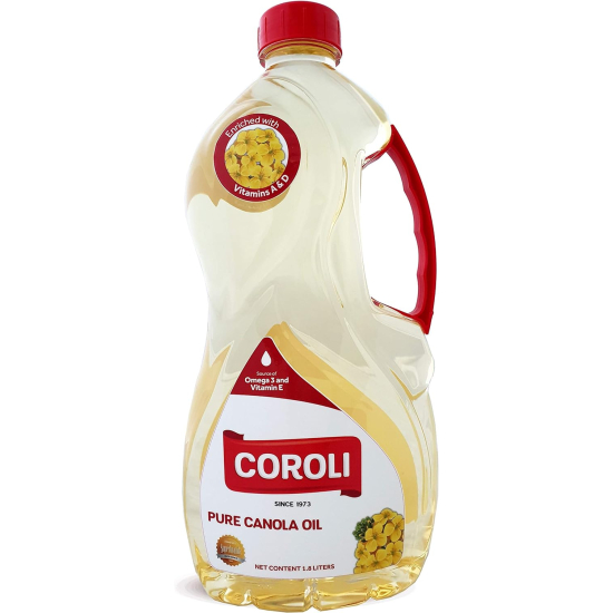 Coroli Pure Canola Oil, 1.8 Litre, Pack Of 6