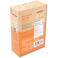 Munchbox Cheese Microwave Popcorn 270g, Pack Of 25  Munchbox Cheese Microwave Popcorn 270g, Pack Of 25