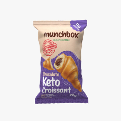 Munchbox Keto Chocolate Croissant 70g, Pack Of 40 Munchbox Keto Chocolate Croissant 70g, Pack Of 40