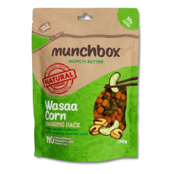 Munchbox  Wasaa Corn Sharing Pack 150g, Pack Of 10 Munchbox  Wasaa Corn Sharing Pack 150g, Pack Of 10