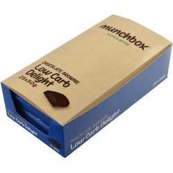 Munchbox Low Carb Delight Keto Chocolate Brownie Bar 50g, Pack Of 25 Munchbox Low Carb Delight Keto Chocolate Brownie Bar 50g, Pack Of 25