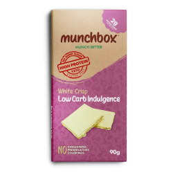 Munchbox White Chocolate Crisp 90g, Pack Of 12 Munchbox White Chocolate Crisp 90g, Pack Of 12